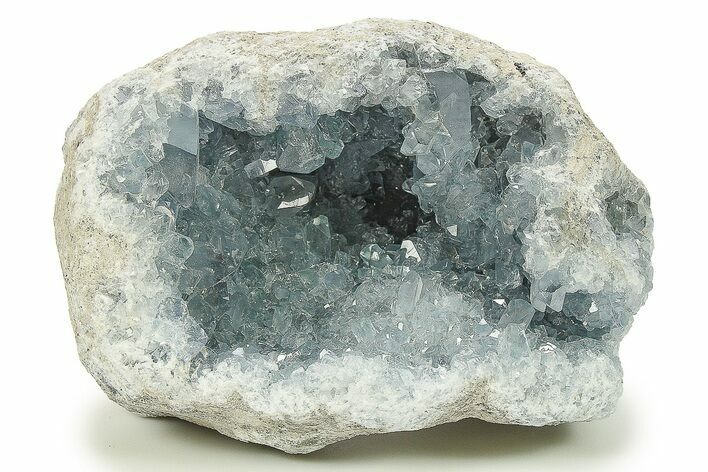 Crystal Filled Celestine (Celestite) Geode - Madagascar #287124